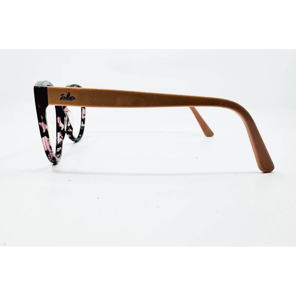 Ale by Alessandra Eyeglasses Womens Pink Tortoise Cat Eye Frames 54-16-135